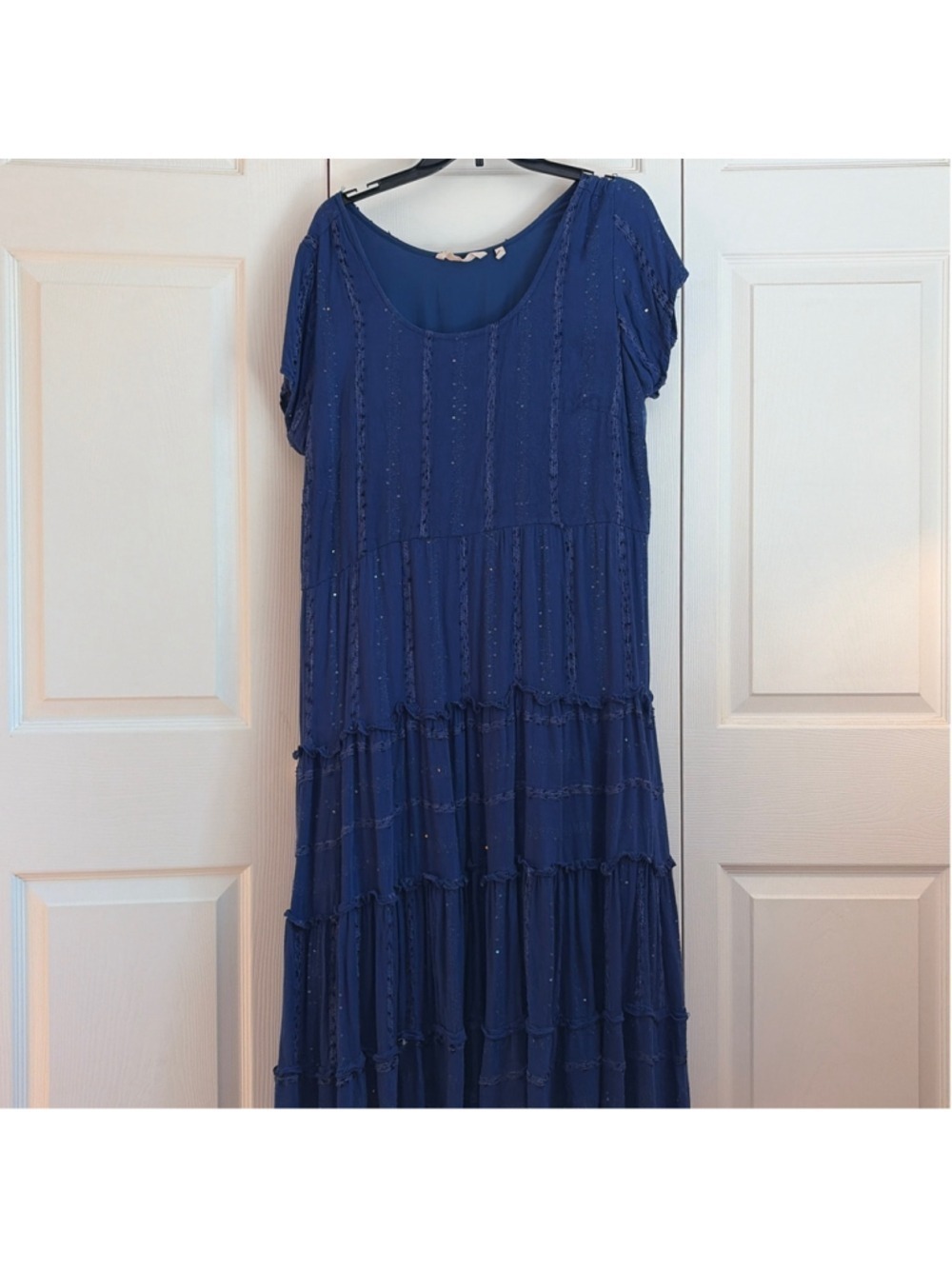 Soft Surroundings Maxi Dress Blue 1X